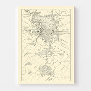 Vintage Map of Madison, Wisconsin 1929