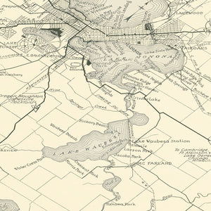 Vintage Map of Madison, Wisconsin 1929