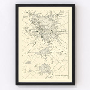 Vintage Map of Madison, Wisconsin 1929
