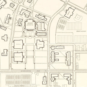 Vintage Campus Map of University of Minnesota 1930
