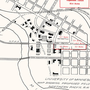 University of Minnesota Campus Map 1921