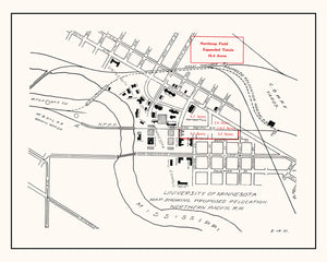 University of Minnesota Campus Map 1921