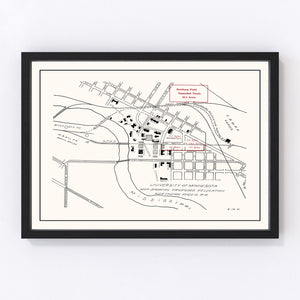 University of Minnesota Campus Map 1921