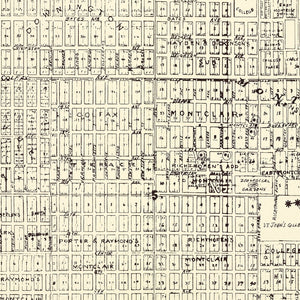 Vintage Map of Montclair, Colorado 1903