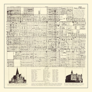 Vintage Map of Montclair, Colorado 1903