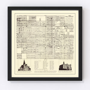 Vintage Map of Montclair, Colorado 1903