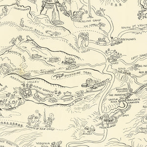 Vintage University of Colorado Map 1940