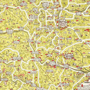 Vintage Map of Colorado 1930