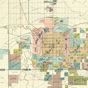 Vintage Map of Ogden, Utah 1891