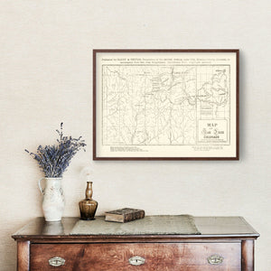Vintage Map of San Juan, Colorado 1877