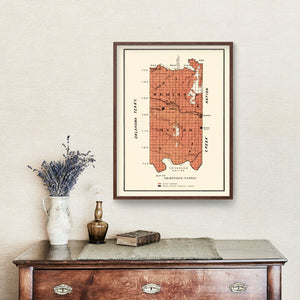 Vintage Seminole Nation Map 1903