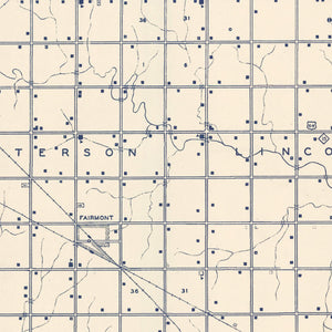 Vintage Map of Garfield County, Oklahoma 1936