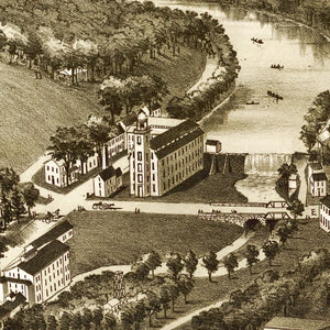 Vintage Map of Valley Forge, Pennsylvania 1890