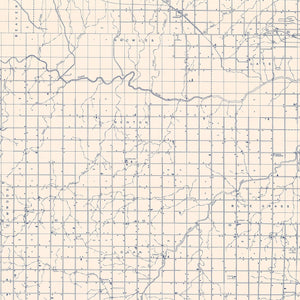 Vintage Map of Beaver County, Oklahoma 1936