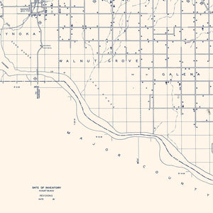Vintage Map of Woods County, Oklahoma 1936