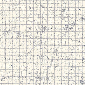Vintage Map of Lincoln County, Oklahoma 1936