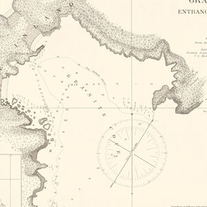 Vintage Granit Cove, Port Althorp, AK Map 1894