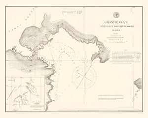 Vintage Granit Cove, Port Althorp, AK Map 1894