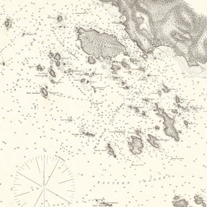 Vintage Sitka Harbor Map 1881