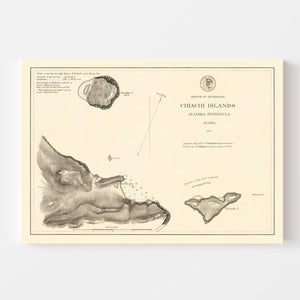 Vintage Anchorage, AK Map 1875