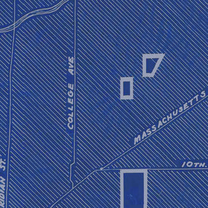 Vintage Map of Indianapolis, Indiana 1934
