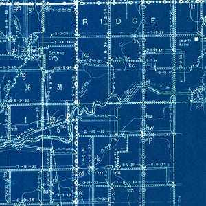 Vintage Map of Clay County, Indiana 1936