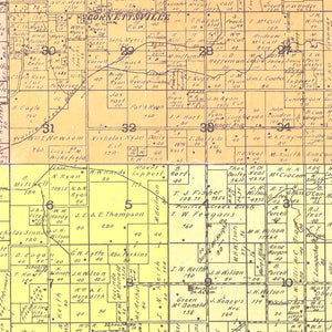 Vintage Map of Daviess County, Indiana 1905