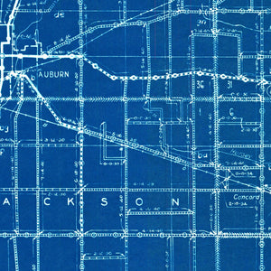 Vintage Map of DeKalb County, Indiana 1936