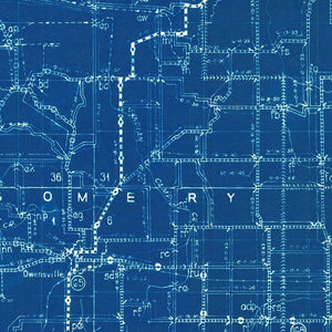 Vintage Map of Gibson County, Indiana 1936
