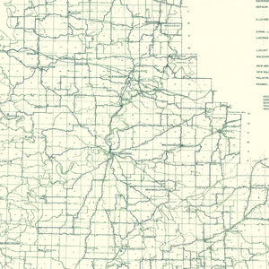 Vintage Map of Harrison County, Indiana 1909