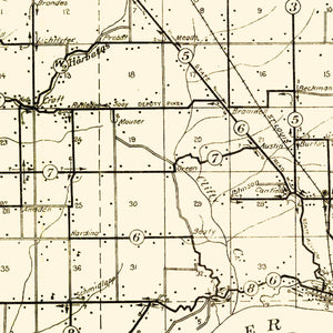 Vintage Map of Jefferson County, Indiana 1911