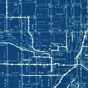 Vintage Map of Madison County, Indiana 1936