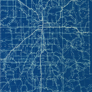 Vintage Map of Monroe County, Indiana 1936