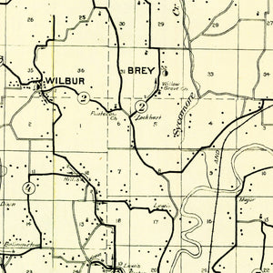 Vintage Map of Morgan County, Indiana 1911