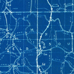 Vintage Map of Orange County, Indiana 1936