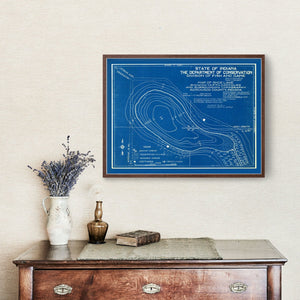 Vintage Shoe Lake, IN Map 1922