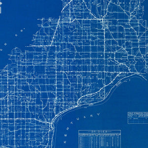 Vintage Map of Spencer County, Indiana 1936