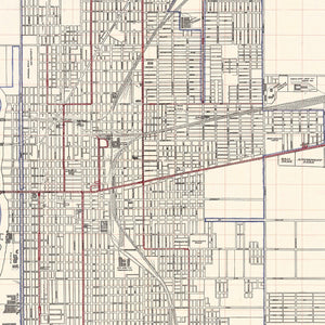 Vintage Map of Terre Haute, Indiana 1907