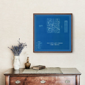 Vintage Map of Union County, Indiana 1936