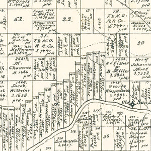 Vintage Map of Menard County, Texas 1879