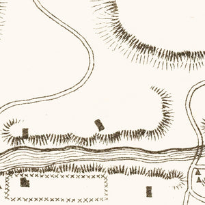 Vintage Map of Fort Richardson, Texas 1870