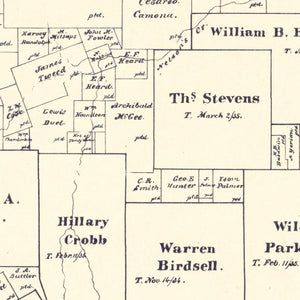 Vintage Map of Walker County, Texas 1889