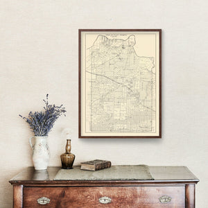 Vintage Map of Clay County, Texas 1882