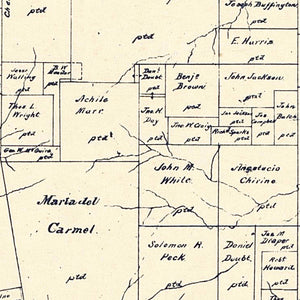 Vintage Map of Rusk County, Texas 1895