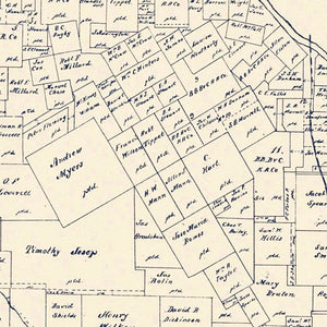 Vintage Map of Cooke County, Texas 1899