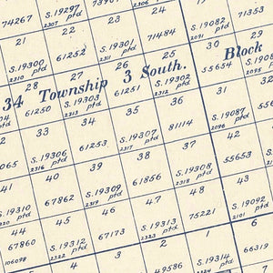 Vintage Map of Glasscock County, Texas 1899