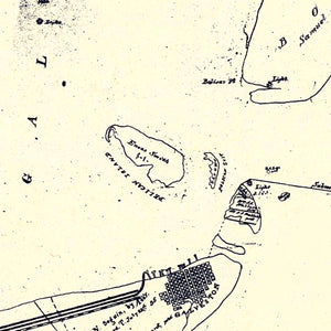 Vintage Map of Galveston County, Texas 1899