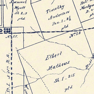 Vintage Map of Camp County, Texas 1897