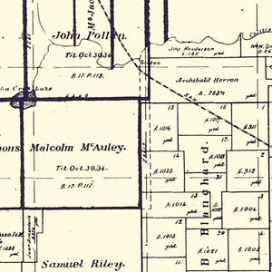Vintage Map of San Patricio County, Texas 1896