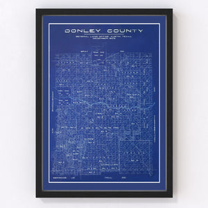 Vintage Map of Donley County, Texas 1904